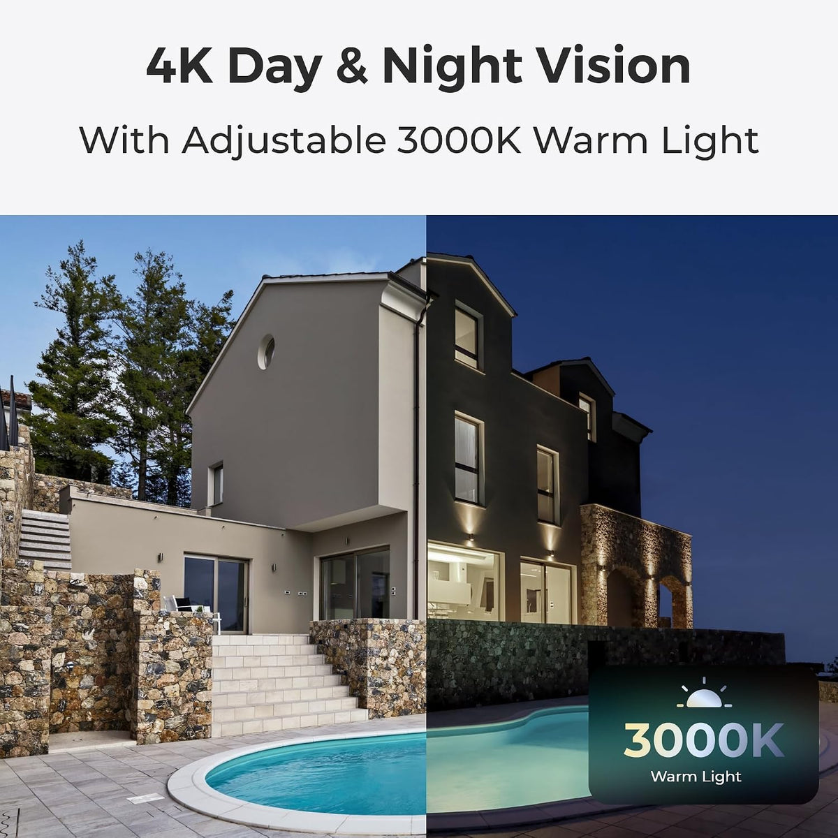 Reolink P337 4K IK10 Vandal-Proof PoE Camera, Time Lapse, Color Night Vision, PC840AD4K01