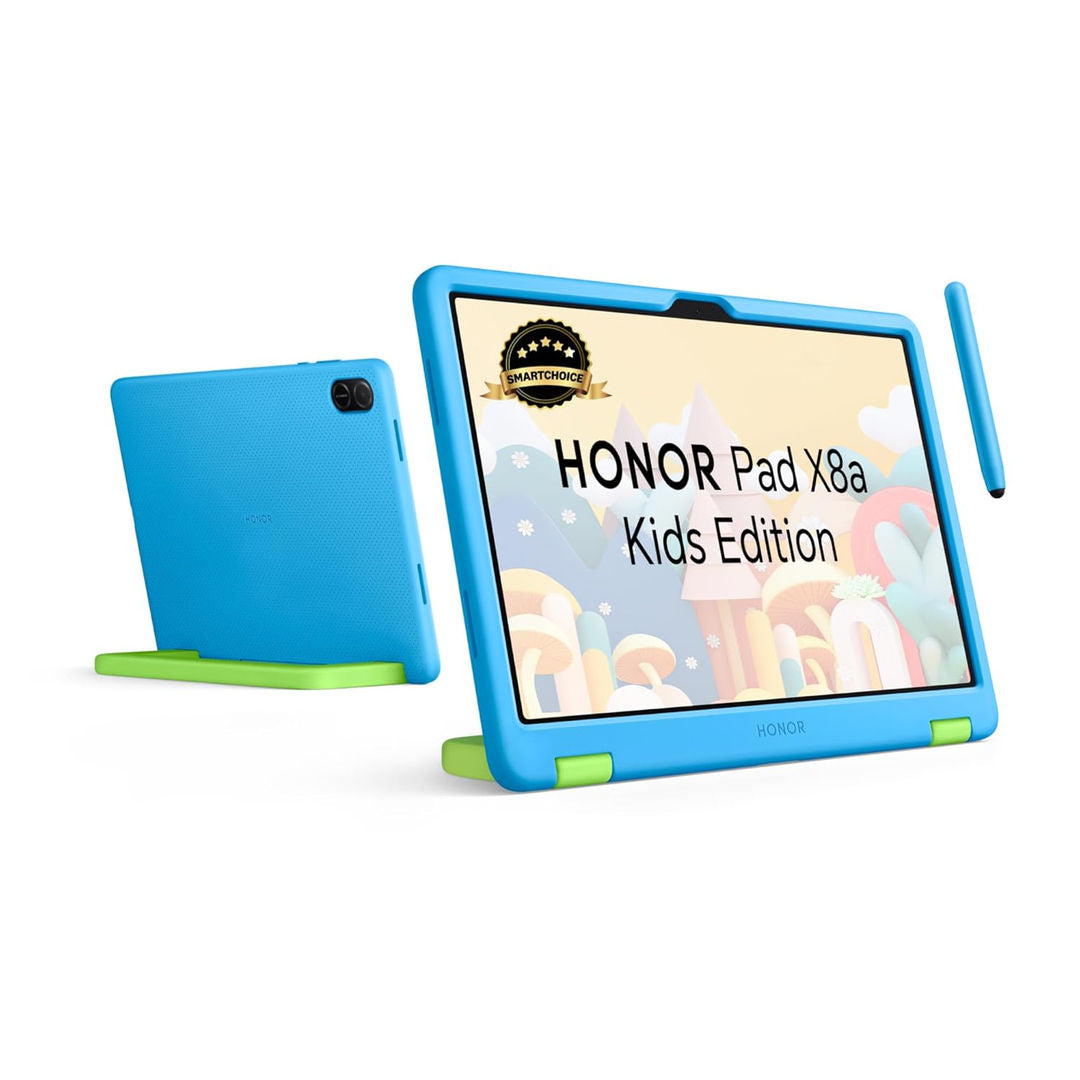 HONOR Pad X8a Kids Edition Wi-fi Tablet, 4GB RAM 128 GB ROM, 27.94cm(11") FHD Eye Comfort Display, 90Hz Refresh Rate, Parental Control, Kids Protective Case, Android 14, 4 Speakers, Grey