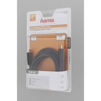 HAMA 122176 Ultra High Speed HDMI™ Cable, Plug - Plug, 8K, Gold-Plated, 2.0 m