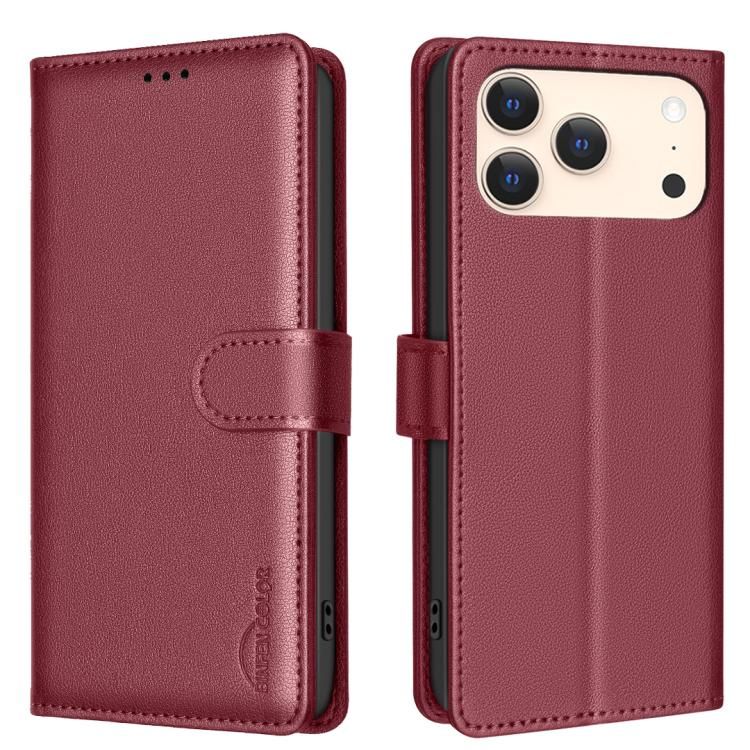 For iPhone 18 Pro Max / iPhone 17 Pro Max Litchi Texture RFID Anti-theft Leather Phone Case