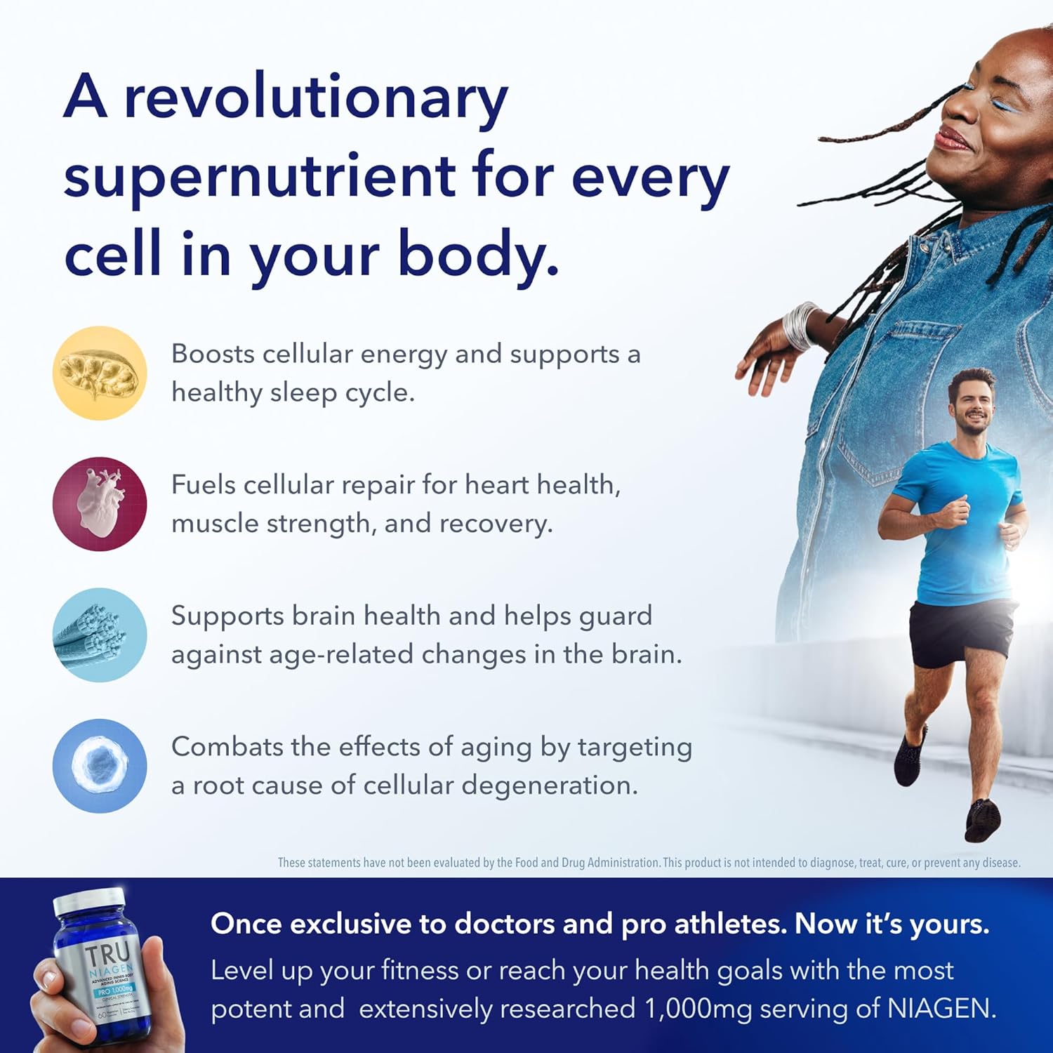 TRU NIAGEN PRO NAD+ Supplement for Anti Aging and Cell Regeneration, 1000 mg