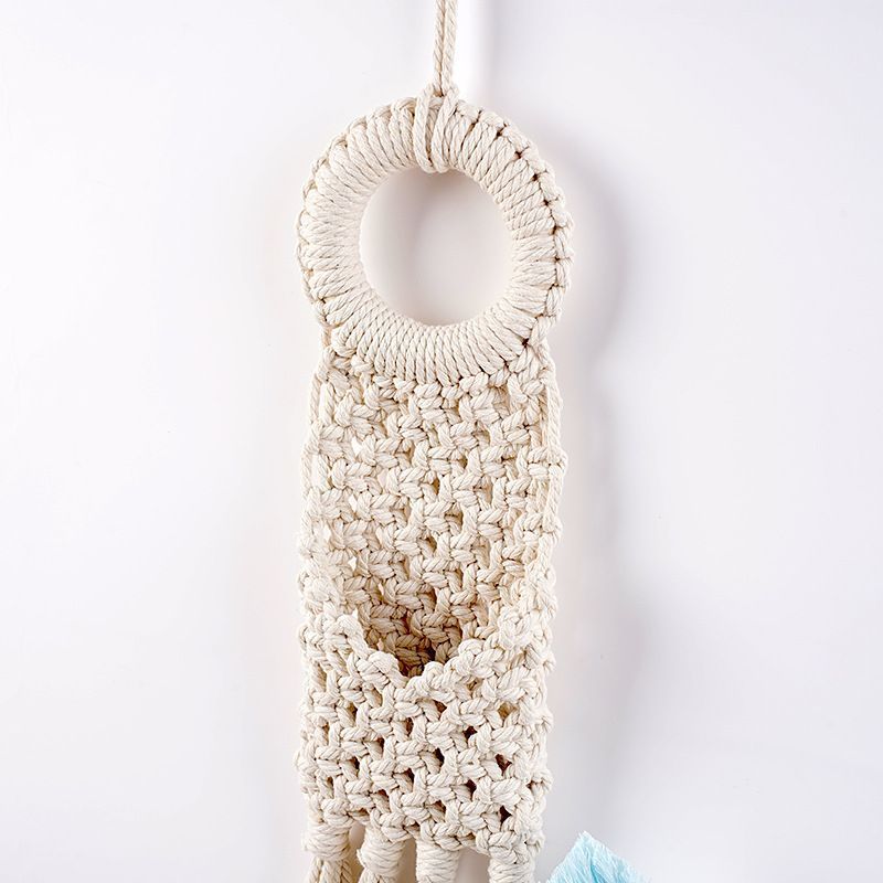 Bohemian Macrame Hanging Tapestry with Fringe Design for Living Room Bedroom Office