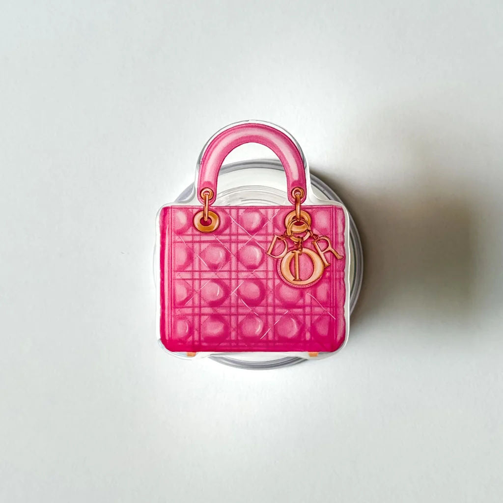 Dior Lady D Pink Handbag Magsafe Phone Grip