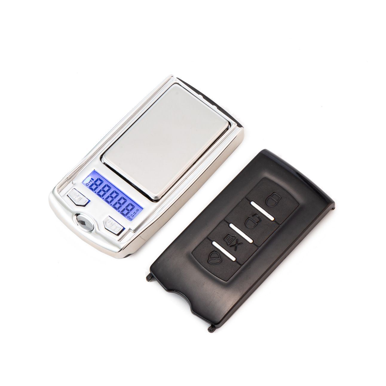 Digital Mini Scale With LCD Display Tare Function High Sensitivity Car Key Shape Scale