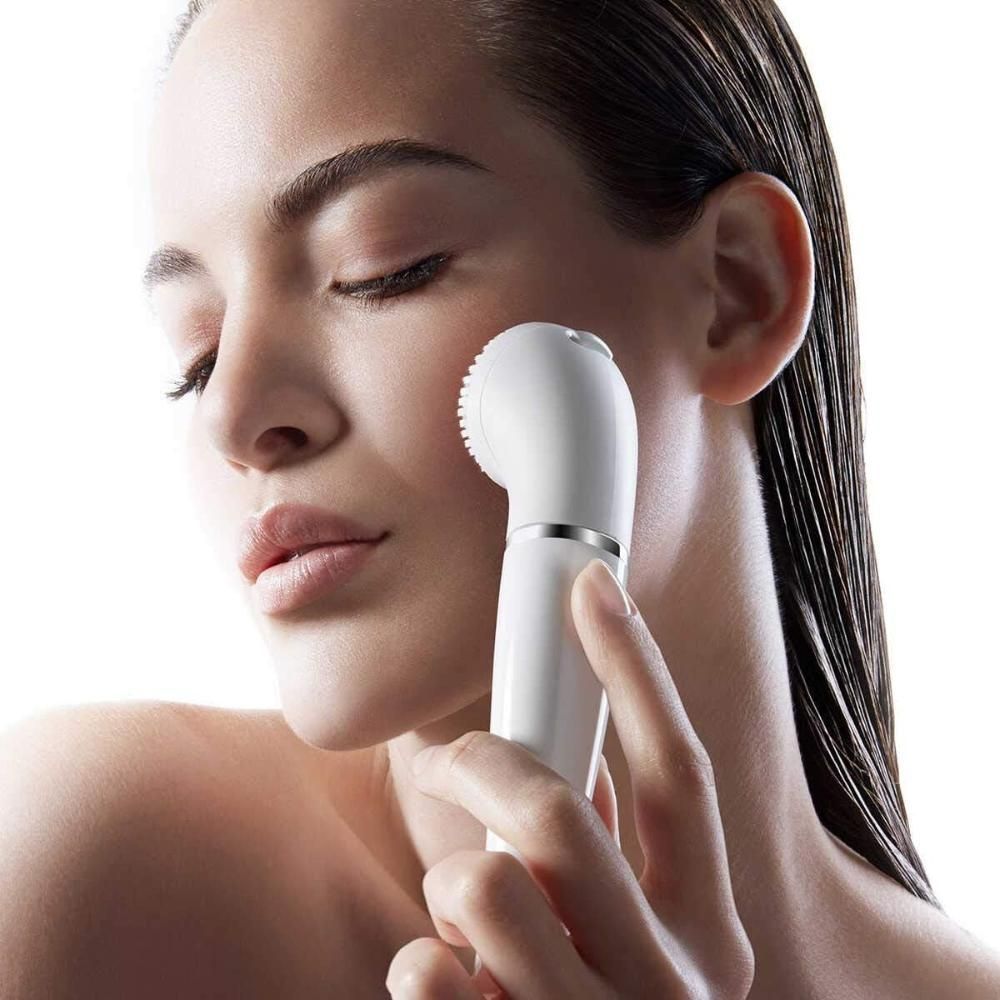 Braun Face 810 Facial Epilator And Cleaning Brush System, White