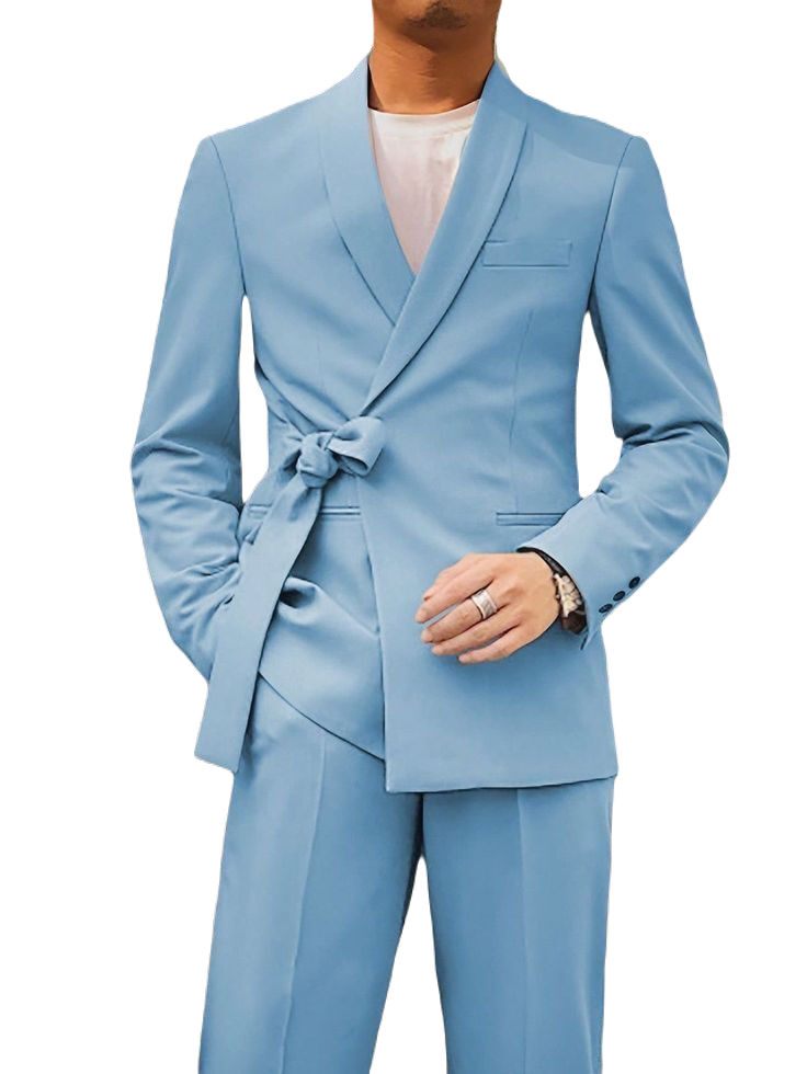 Designer Belt Style Party Wear Suit for Men wedding groom suit Gift For Him