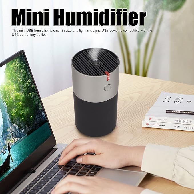 Portable Mini Humidifier Desktop Humidifier Night Light for Car Office Home