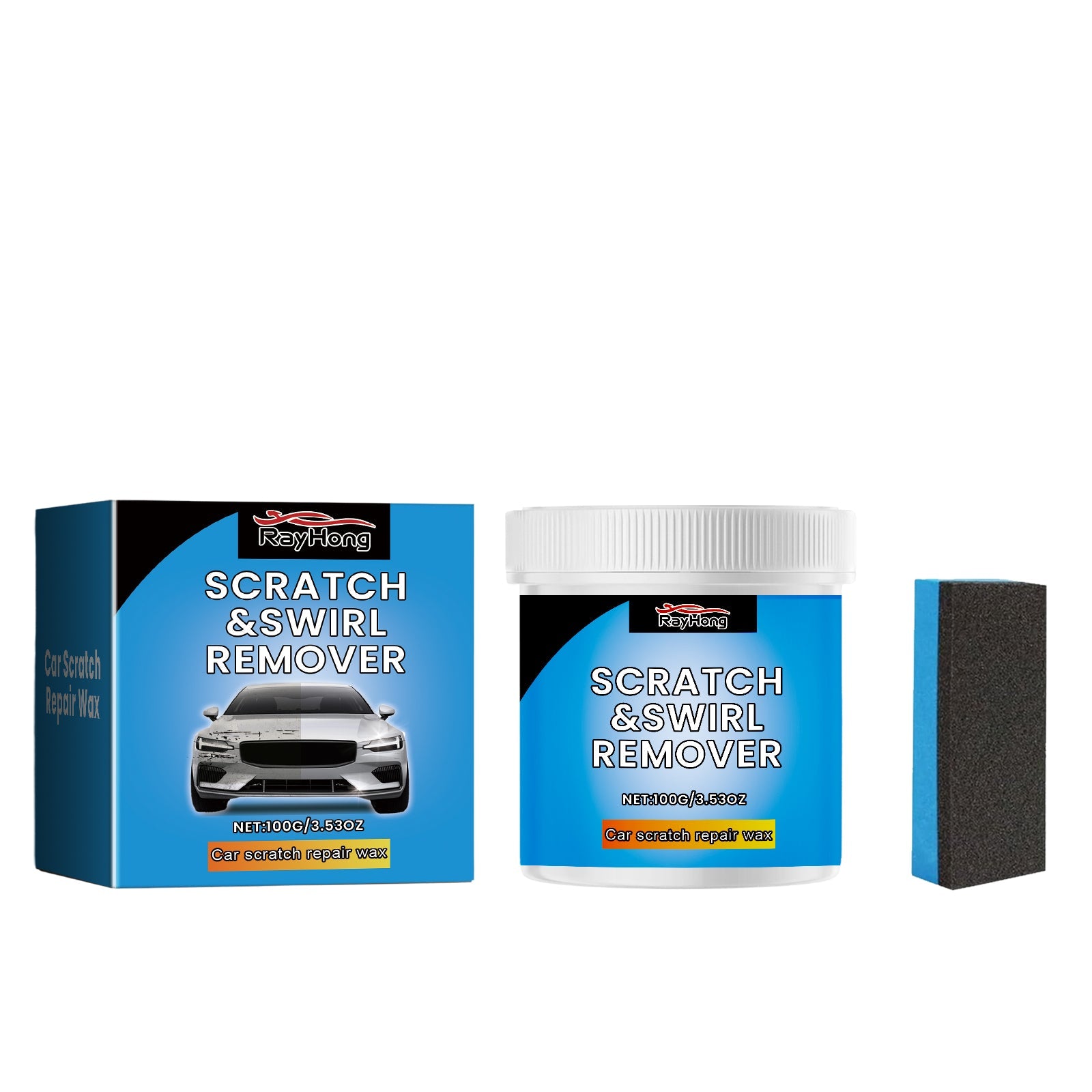 Car Scratch Repair Cream, Fast Auto Coating, Restore Shine, Easy DIY Fix ,1set