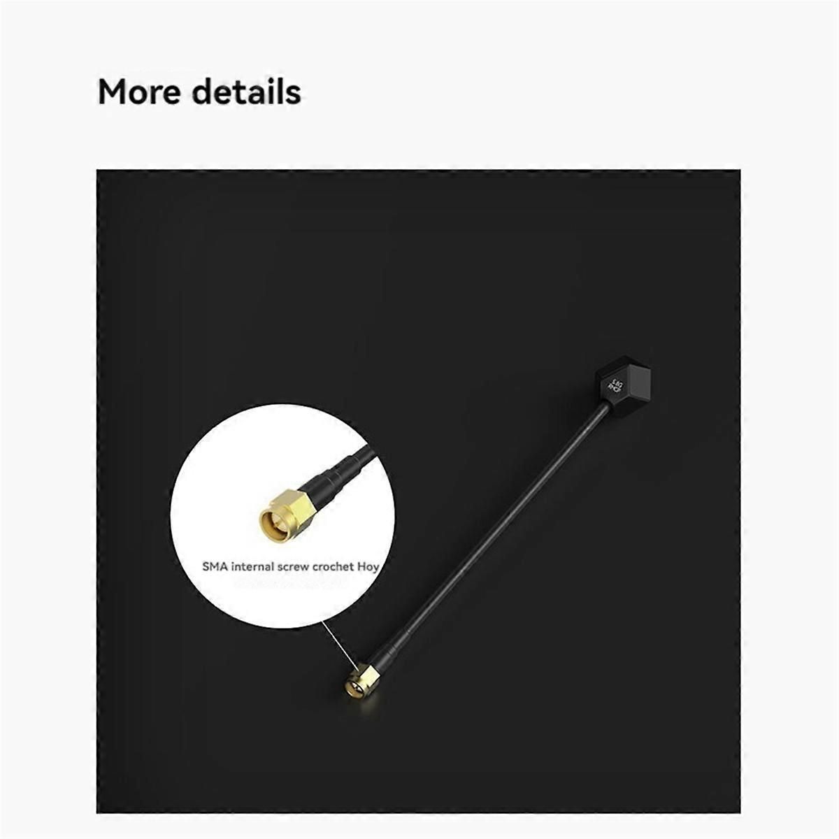 2PCS 5.8GHz FPV Antenna SMA 2.4dBi LHCP/RHCP Antenna 100MM/150MM A