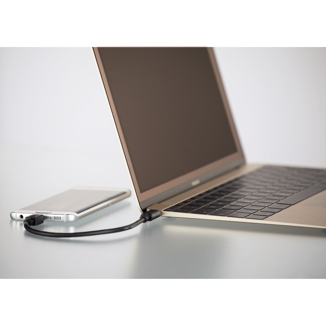 HAMA 135713 USB-C Adapter Cable, USB-C plug - micro US 2.0 plug, gold-plated, 0.75 m