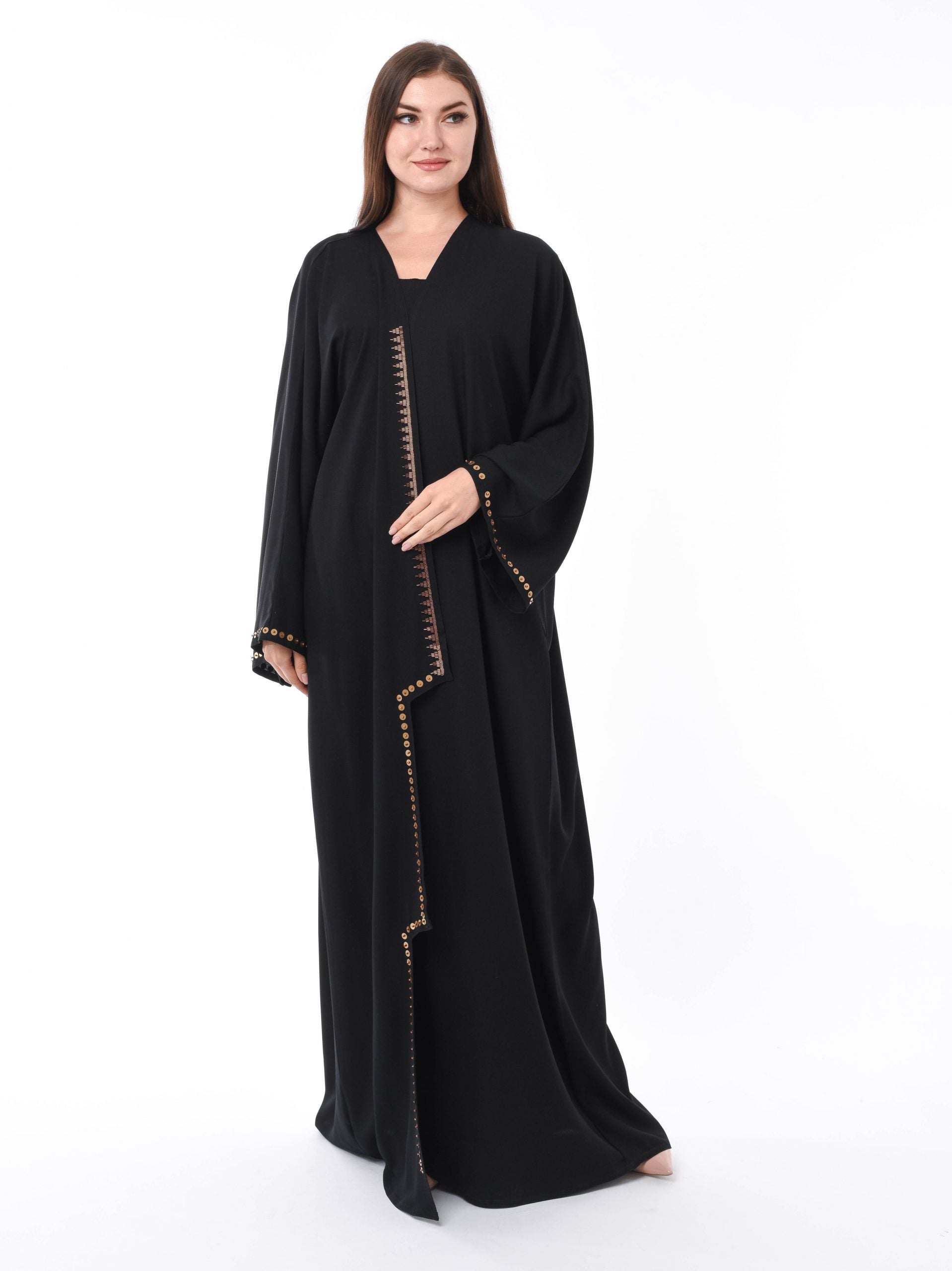 MOiSTREET Black Copper Bullets Abaya