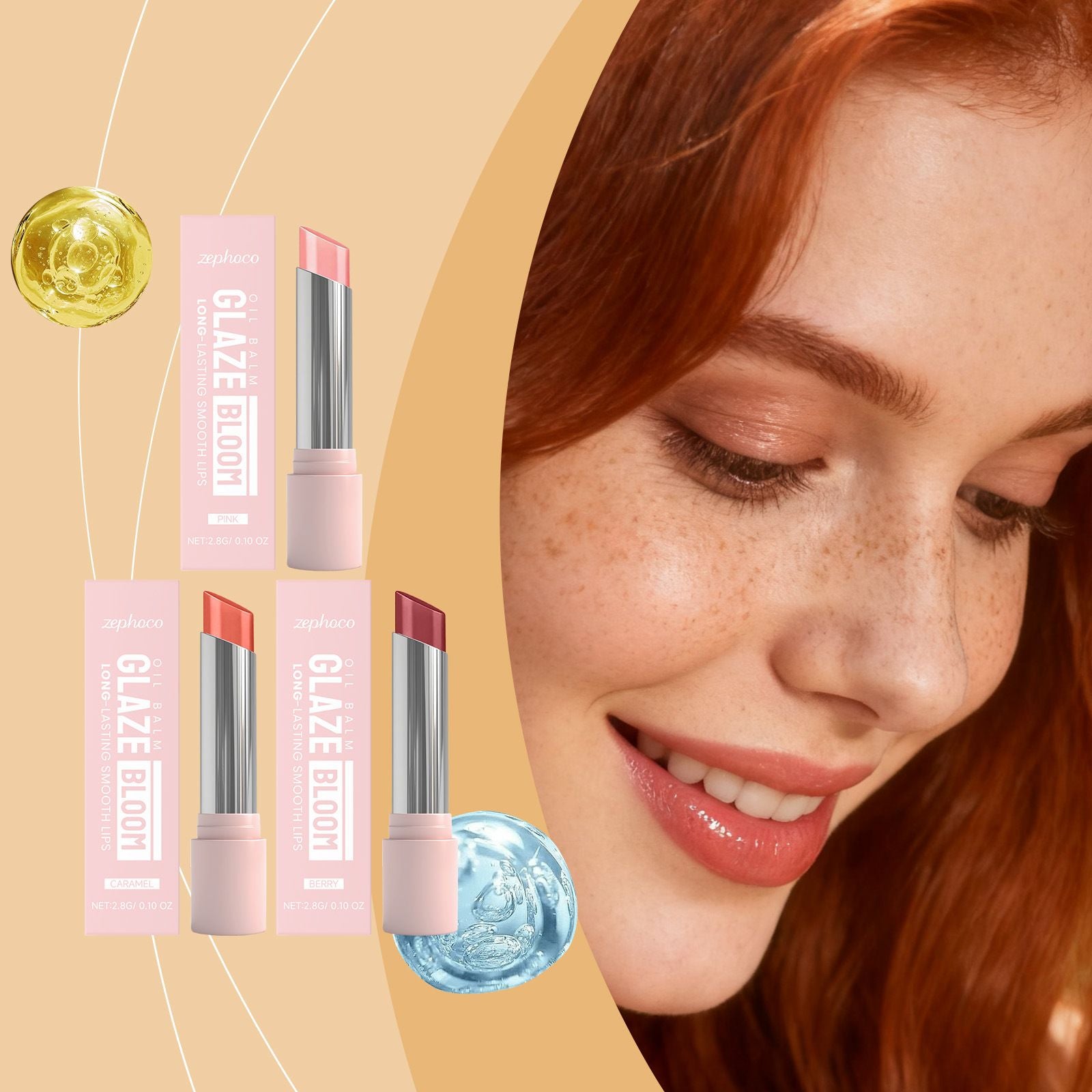 2.8g Tinted Lip Balm with Moisturizing and Natural Shine