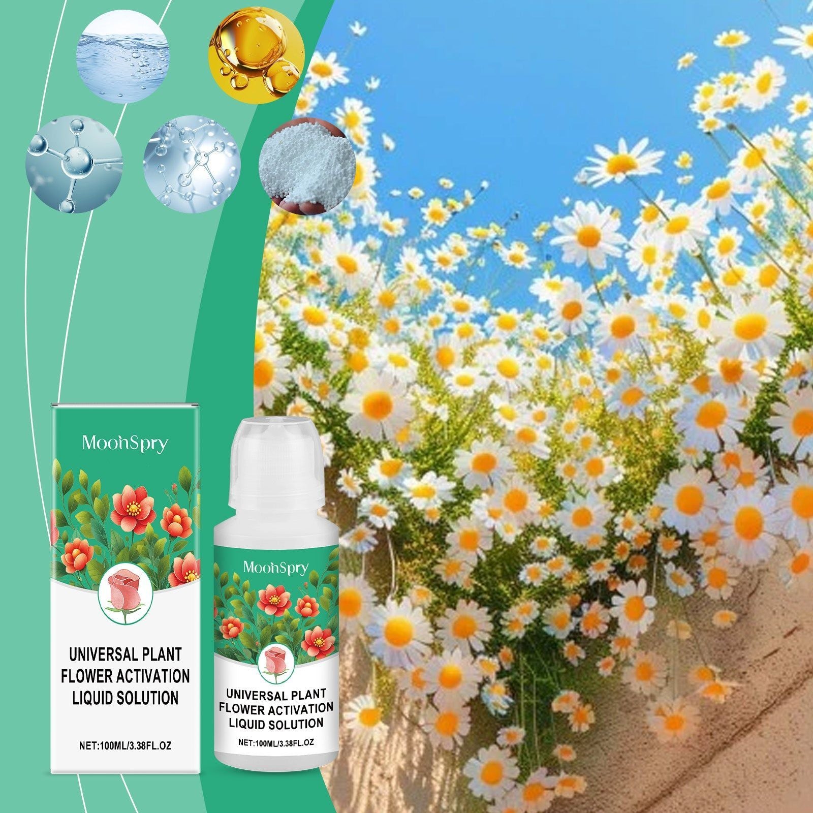 Boost Plant Growth with Flower Activation Solution, Nutrient Solution for Roots ,100ml