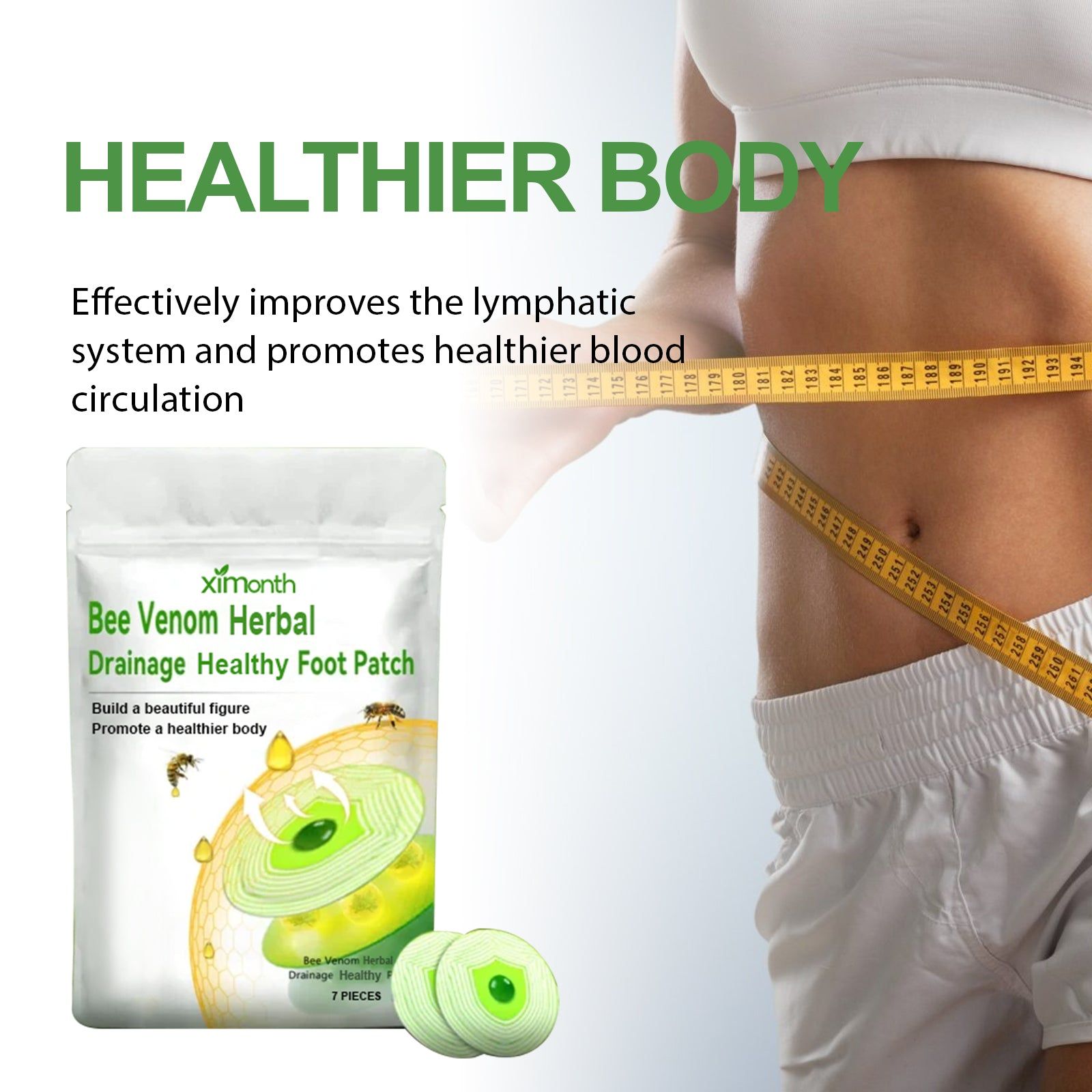 Revitalize with Shaping Patch, Natural Bee Venom Detox for Slimming and Swelling Relief ,7pieces