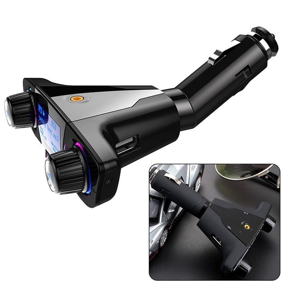Car Bluetooth FM Transmitter Radio Adapter MP3 Player Dual USB Charger