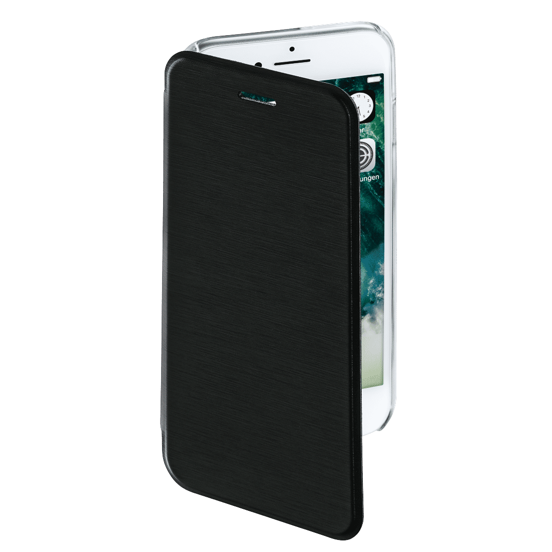 HAMA 177810 "Clear" Booklet Case for Apple iPhone 7/8, black