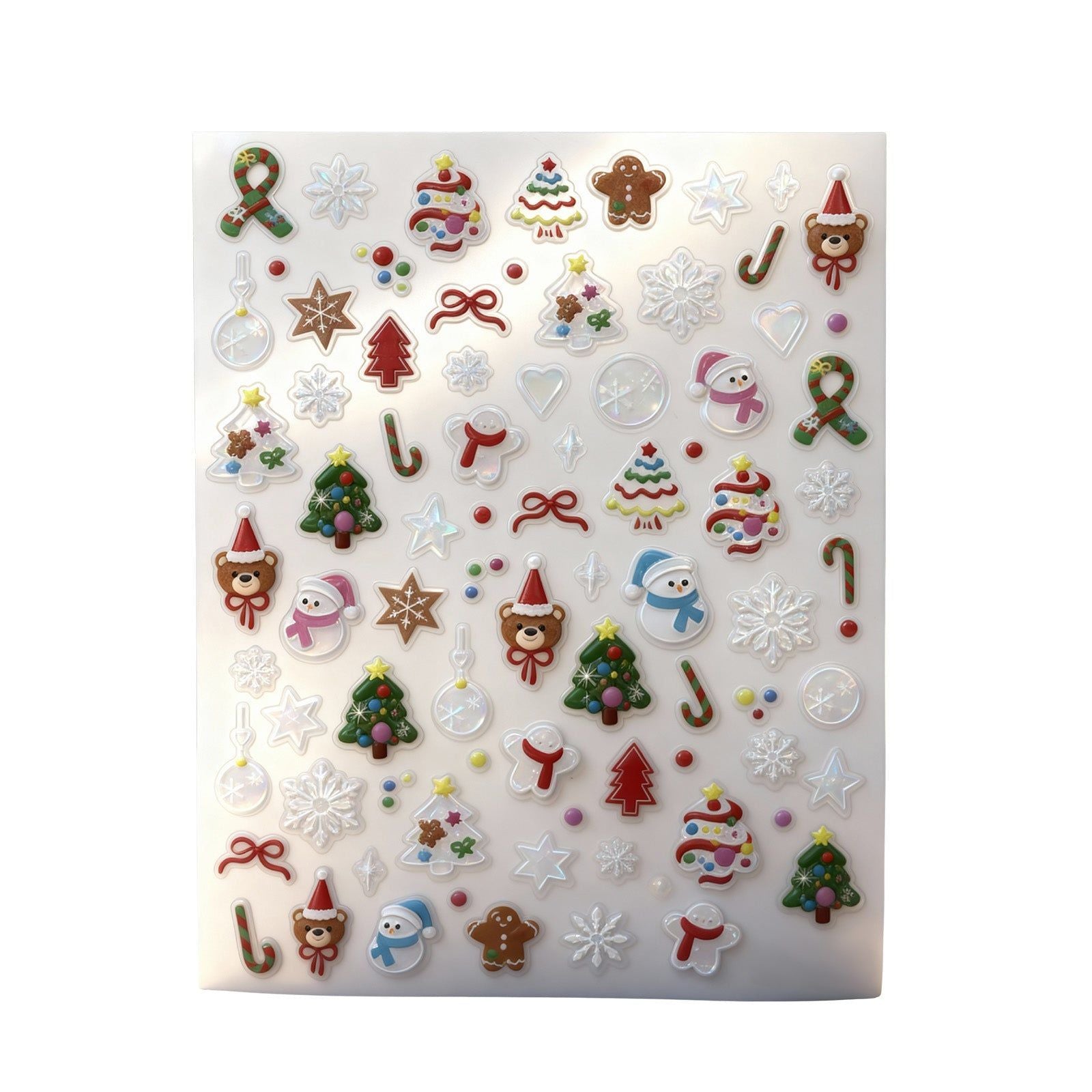 Christmas Nail Stickers, Festive Nail Art, Easy DIY, Eco-Friendly, Holiday Decor ,1pcs