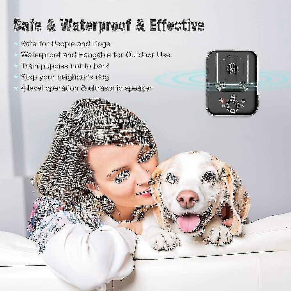 2024 Dog Anti Bark Device Adjustable Frequency 3 Ultrasonic Anti Bark Device Dog Training Anti Bark zxin