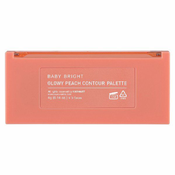 GLOWY PEACH CONTOUR PALETTE 4G X 3COLORS BABY BRIGHT (M)