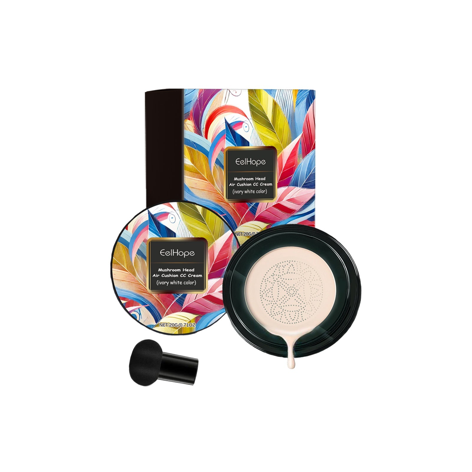 Air Cushion, Natural Flawless Makeup, Hydrating Poreless Concealer, Easy to Apply ,20g