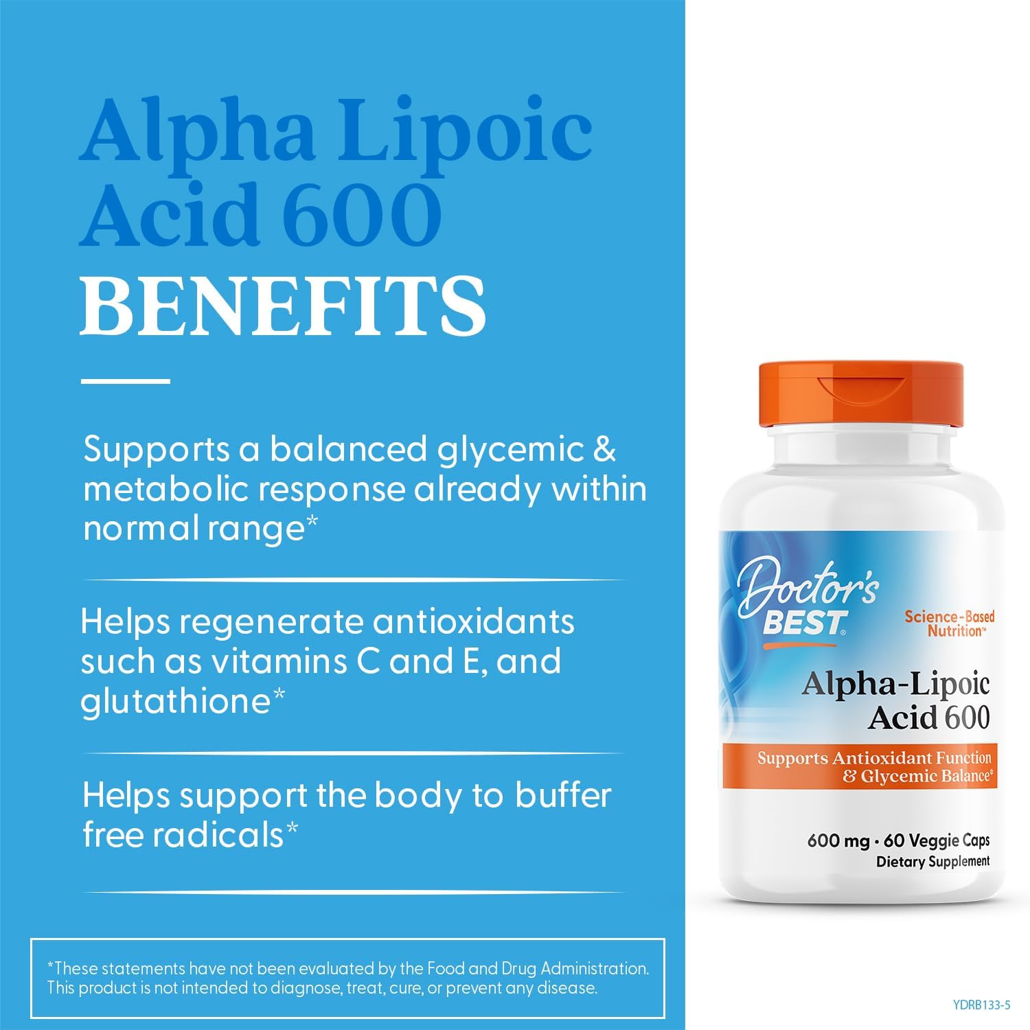 Dr Best Alpha-lipoic Acid 600mg 60vcaps