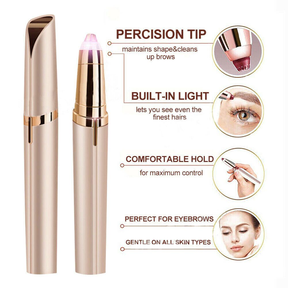 Electric Eyebrow Trimmer Automatic Painless Eyebrow Hair Remover For Women