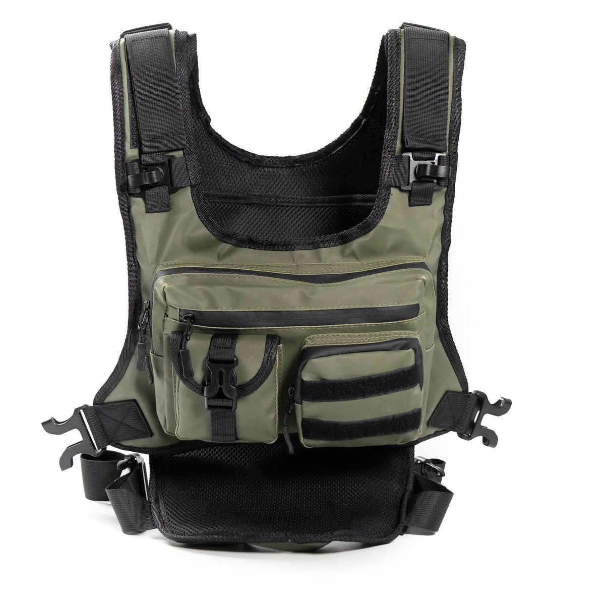 Men Chest Rig Bag Breathable Chest Pouch for Traveling Walking Cycling