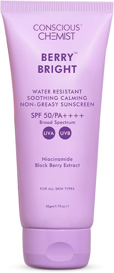 Conscious Chemist Sunscreen SPF 50 PA++++ | 50g Berry Bright