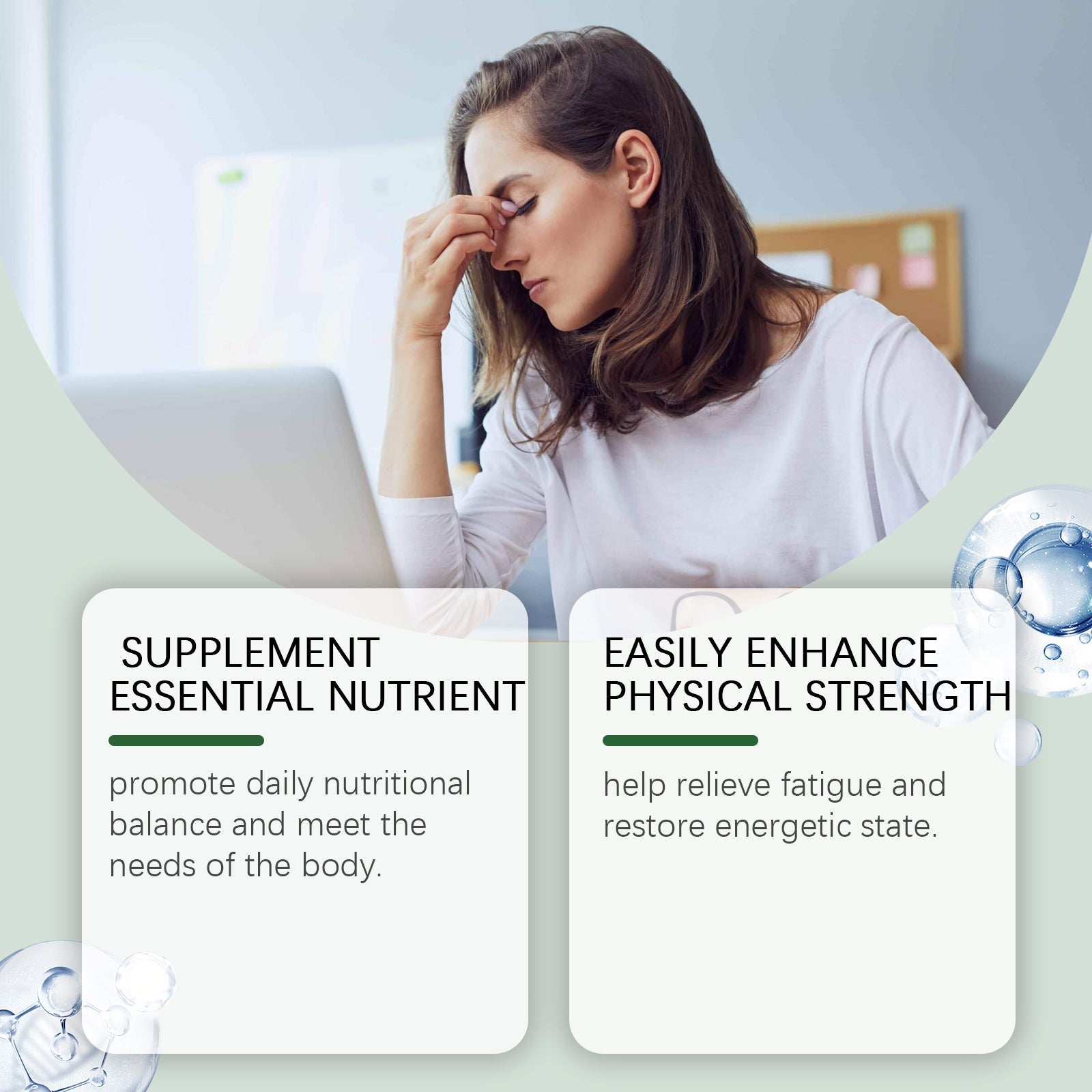 Boost Energy Naturally with Moringa Capsules, Body Care, Daily Vitality Support ,60pcs