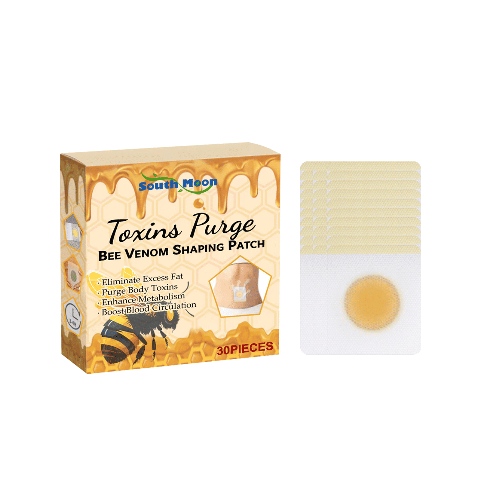 Body Care Patch, Nourish Skin, Slimming, All Over Body, Natural Ingredients ,30pieces