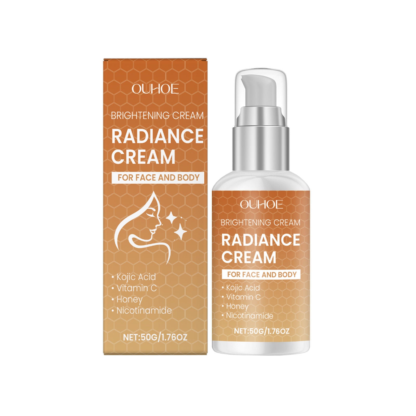 Brightening Skin Cream, Hydrating Moisturizer for Radiant, Glowing, and Youthful Skin ,50g