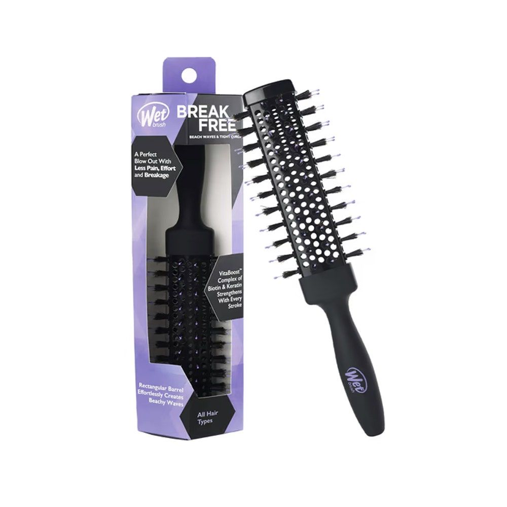 Wet Brush Break-Free Round Barrel Brush, Beach Waves & Tight Curls