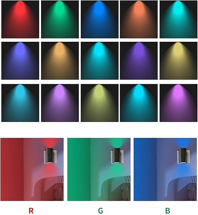 2pcs Motion Sensor Night Light LED Night Light Dimmable LED Motion Detector Night Light with remote control