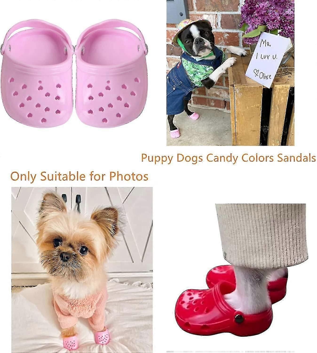 Pet Shoes Dog Summer Slippers Breathable Mesh Candy