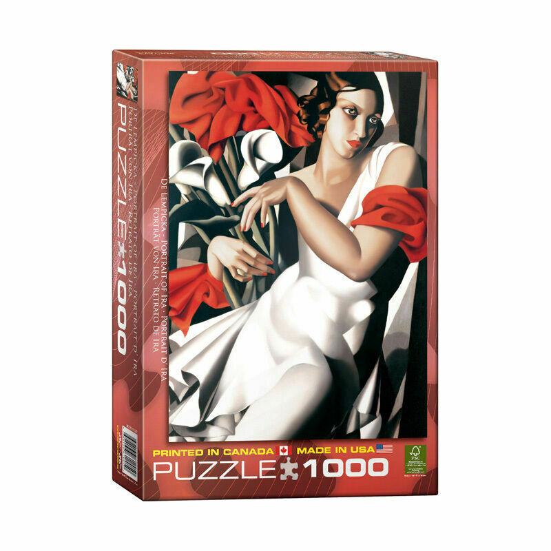 Portrait Of Ira  By Tamara De Lempicka 1000 Pieces Puzzle