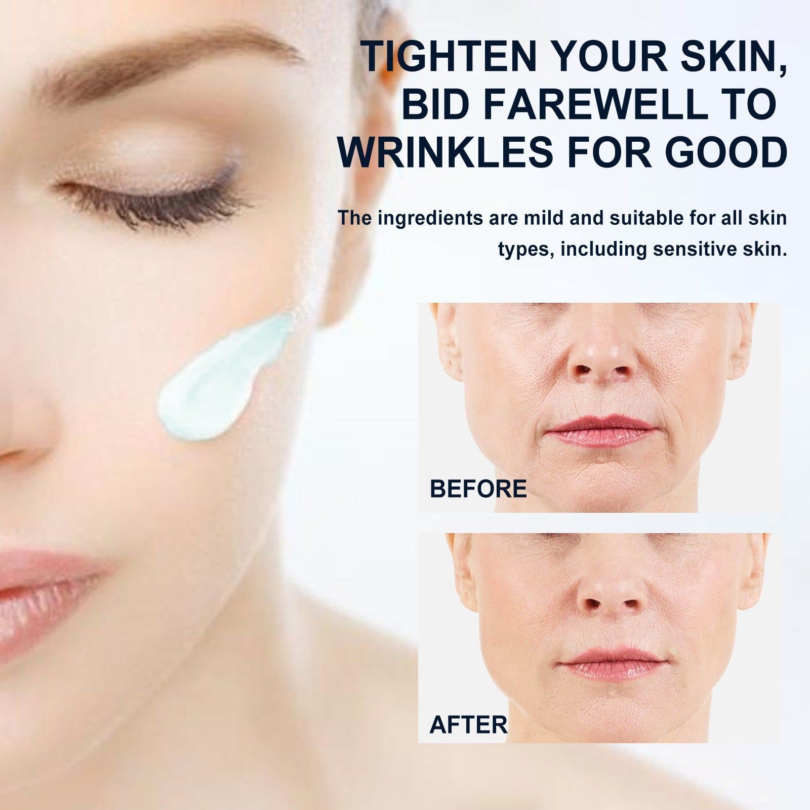 Anti-Wrinkle Brightening Cream, Youthful Skin, Hydrating, Firming, Sensitive Skin ,30g