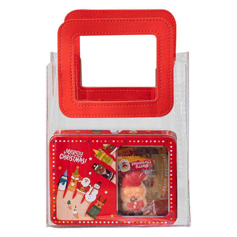 Clear Gift Bag PVC Reusable Gift Bag Waterproof Durable Handbag With Handle