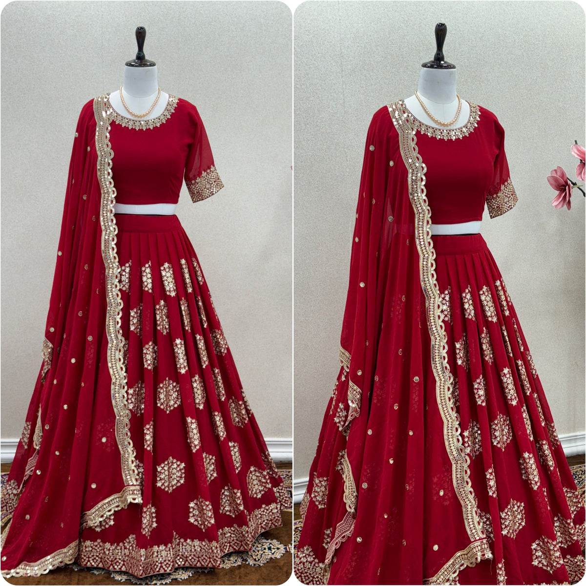 Fab Zone Designer Lehenga-Choli With Embroidery Work
