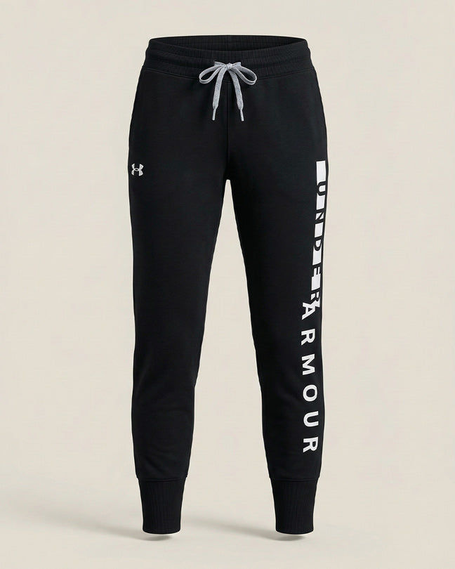 Under Armour Black and white logo jogger