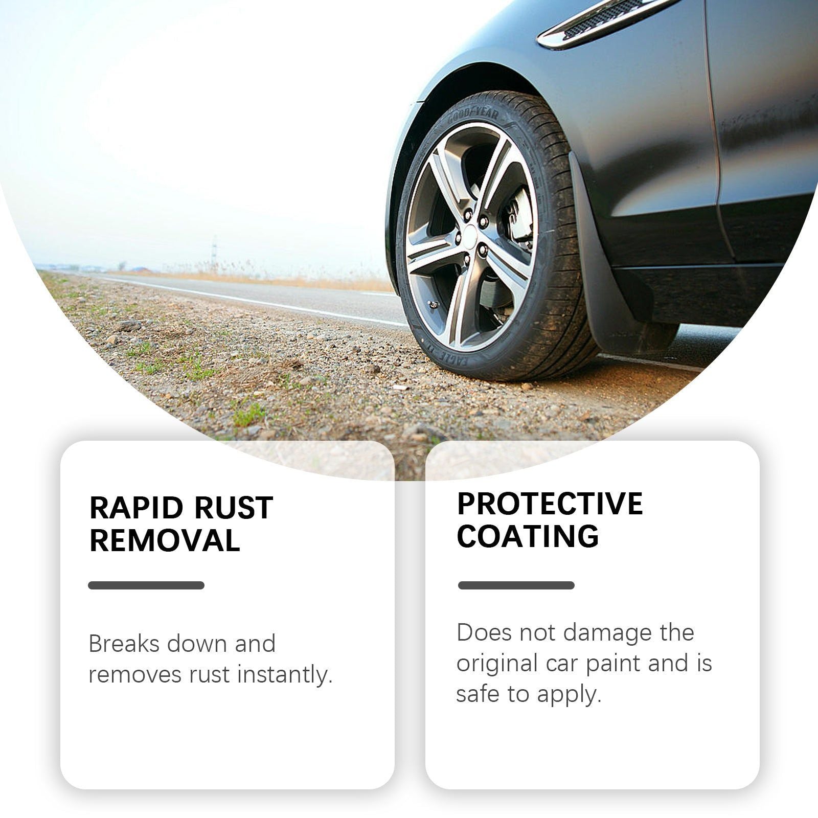 Car Rust Remover, Fast Cleaning and Rust Removal, Auto Decontamination, Easy to Use ,120ml