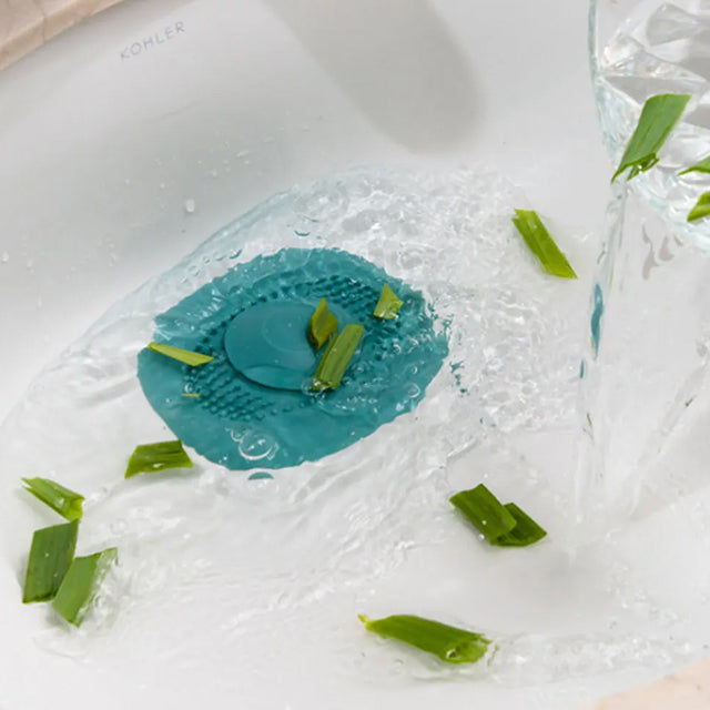 Bathroom Silicone Sink Drain Protector for Floor - Anti-Clog, Waterproof, Easy to Install