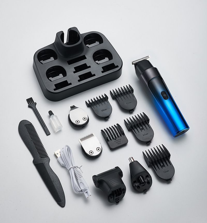 USB Hair Clipper Kit with Adjustable Guards
