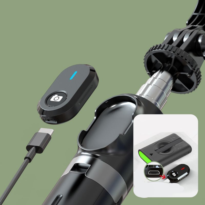 All In One Extendable Phone Selfie Stick Tripod Stand With Bluetooth Remote
