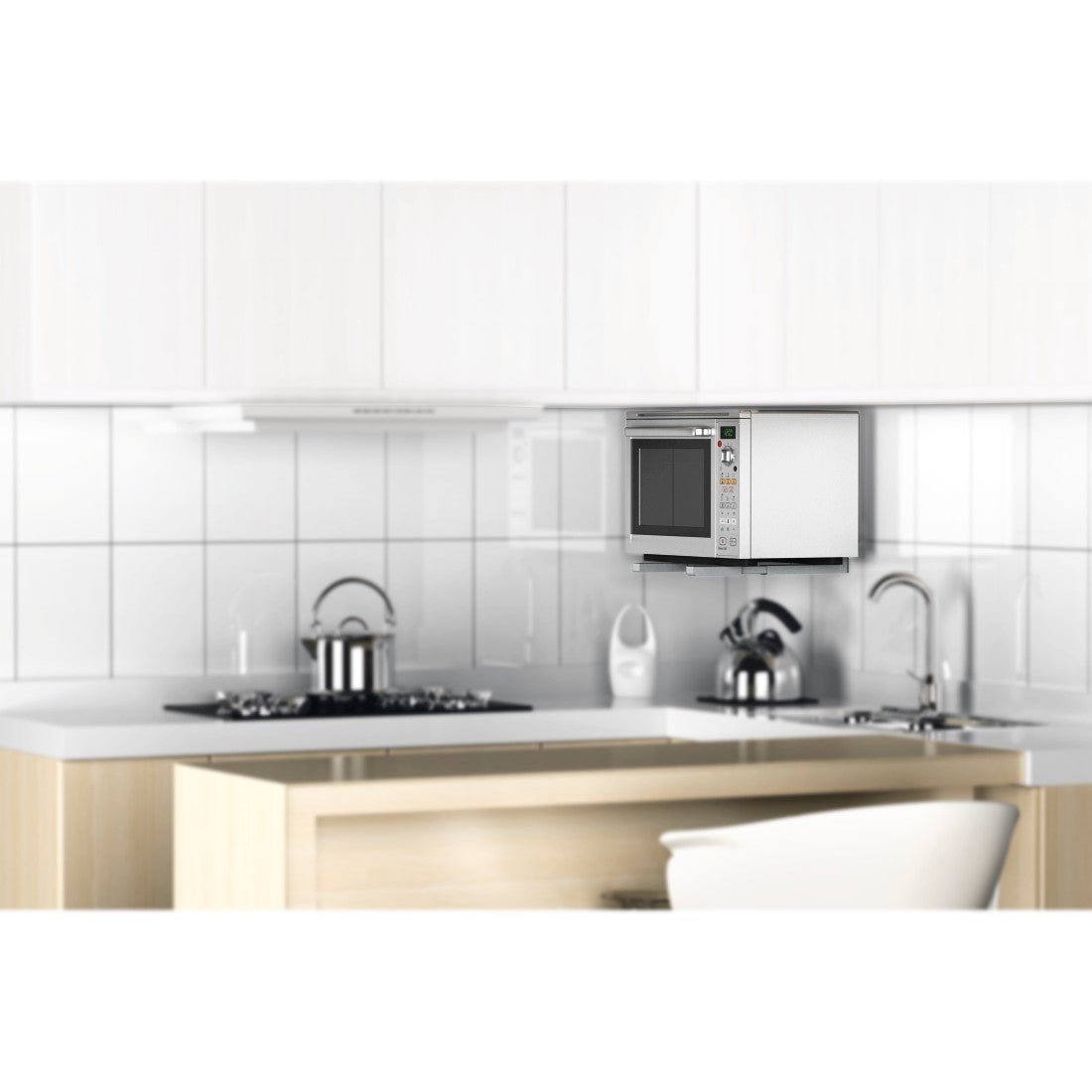 XAVAX 110931 Microwave holder, silver