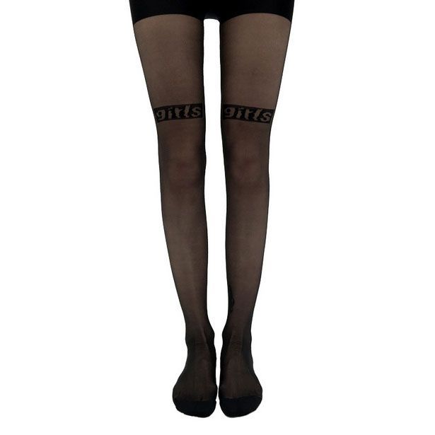 Letter Stockings Ultra Thin Panty Socks Women Sexy Fashion Party Pantyhose