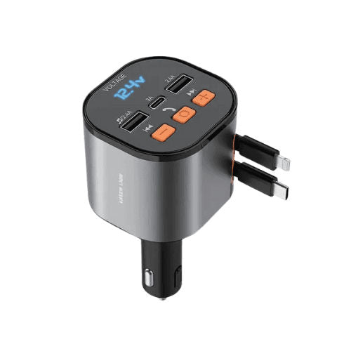 Green Lion Telescopic 50W Car Charger PD30W- Black