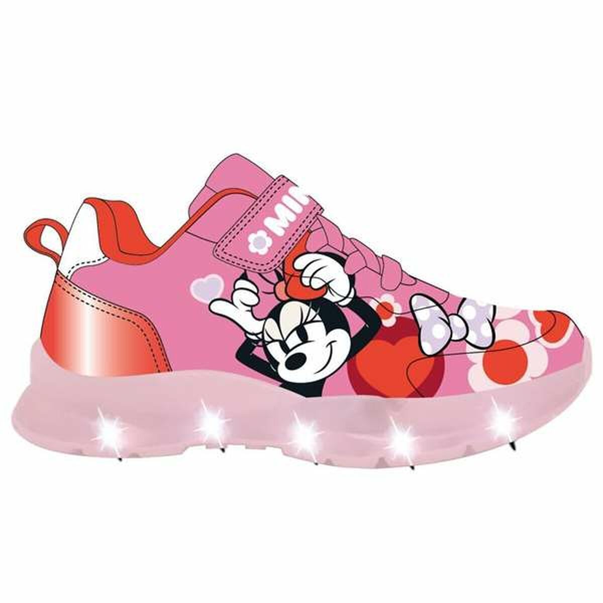 LED Trainers Minnie Mouse Fuchsia