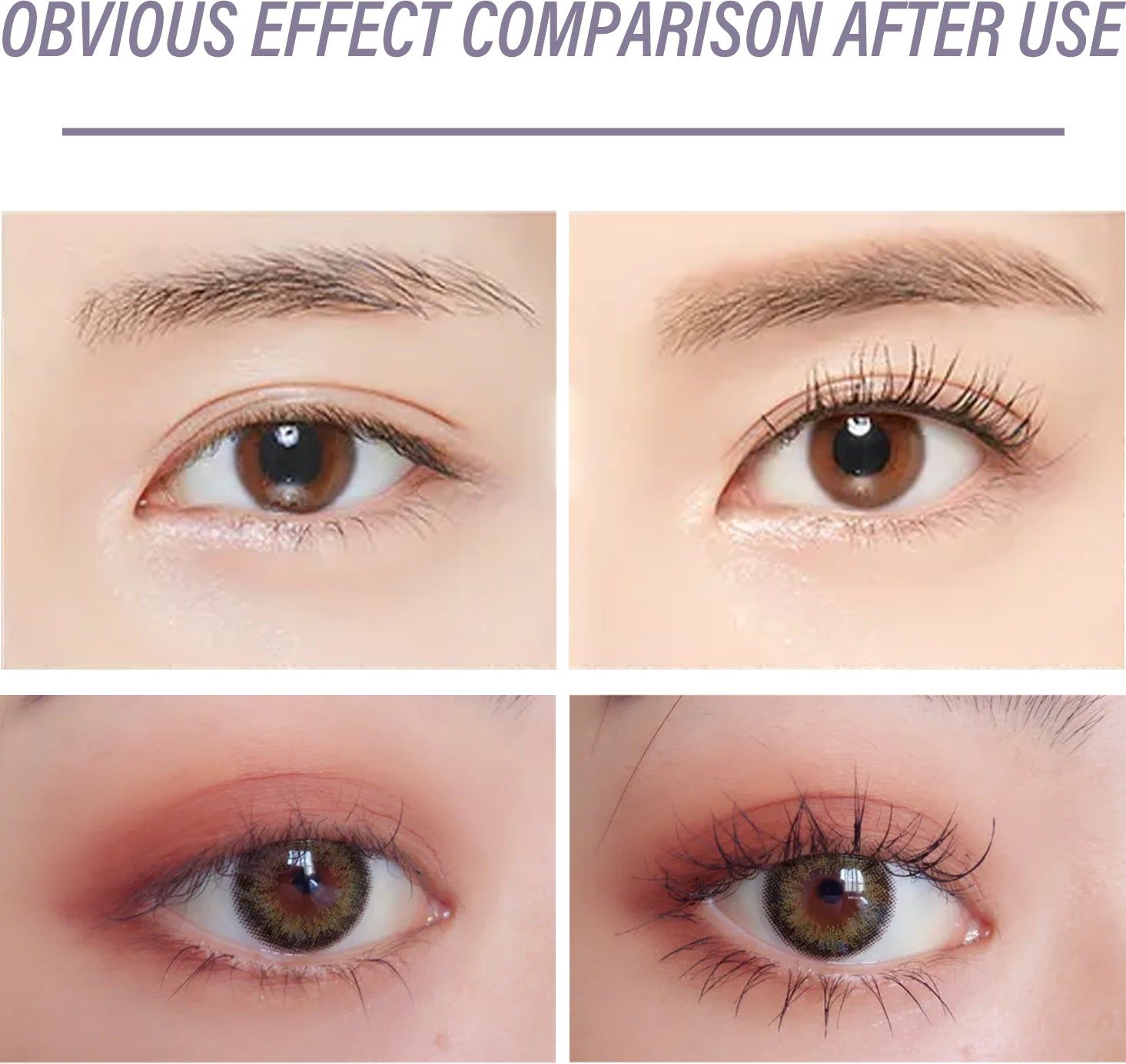 Curling Mascara, Dense and Slender Lashes, Natural Volume, Long-lasting, Perfect Curl ,4g