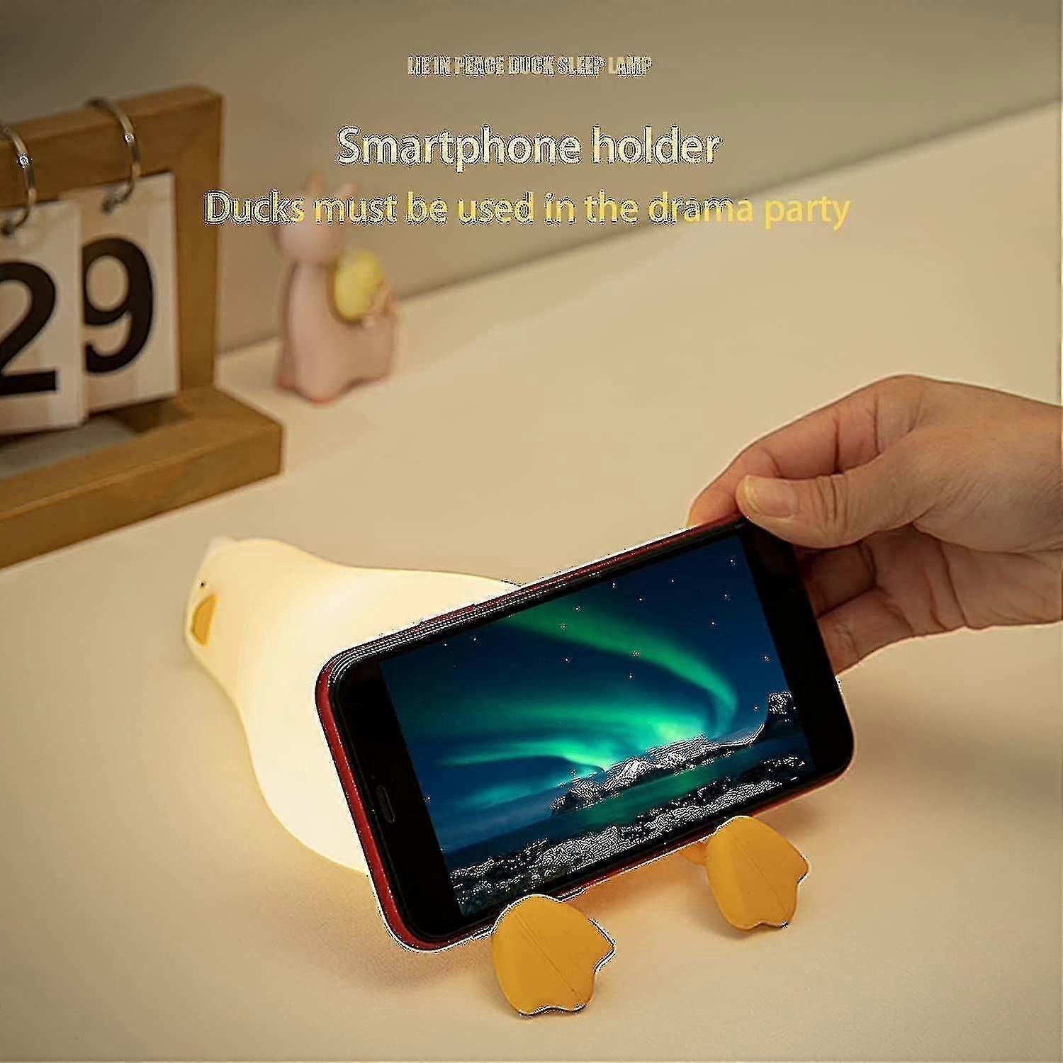 Lying Flat Duck Night Light, Led Squishy Duck Lamp, Cute