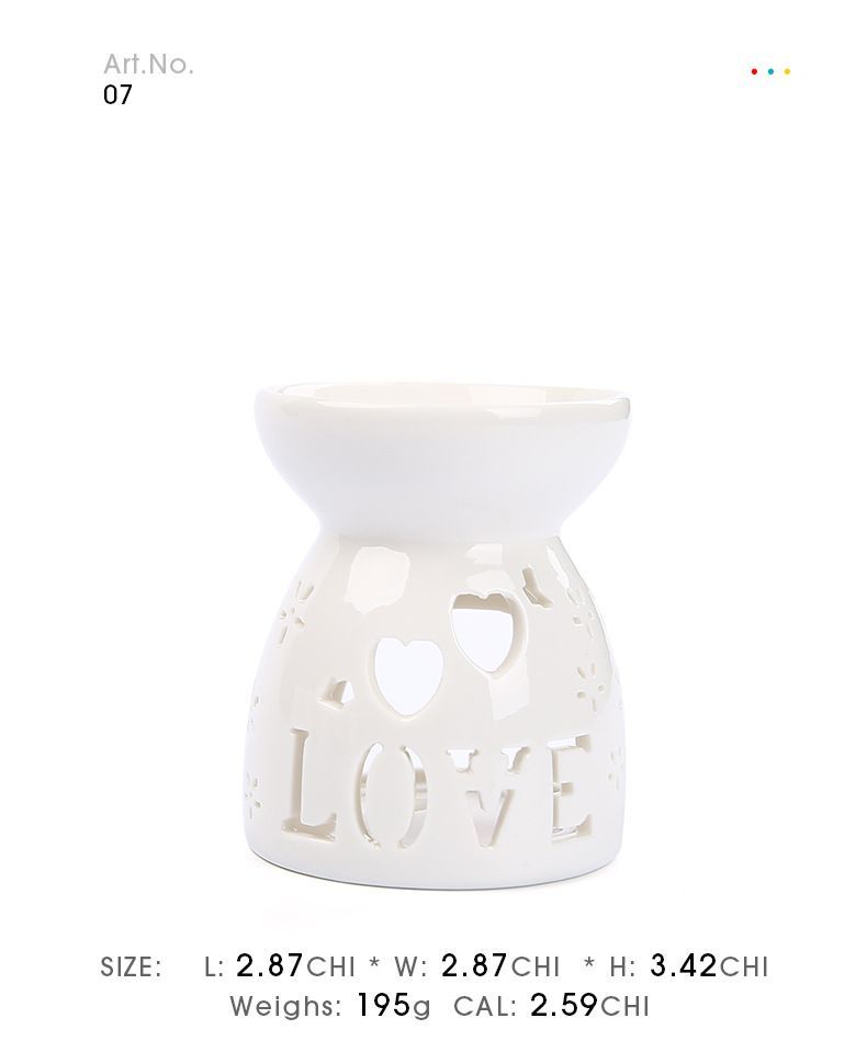 Ceramic Oil Burners Aromatherapy Essential Oil Candle Holder Night Fragrance Lamp